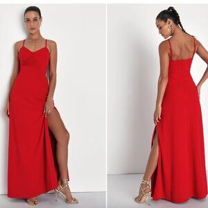 Lulus Medium Red Maxi Dress